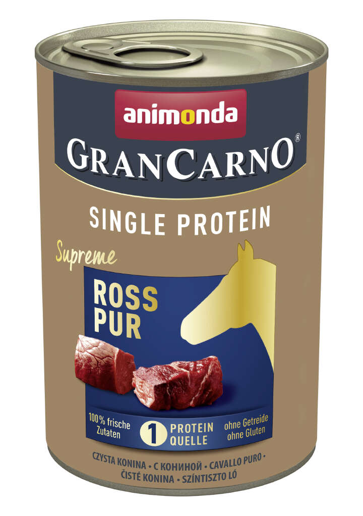 animonda Hunde-Nassfutter GranCarno Single Protein Adult Ross pur